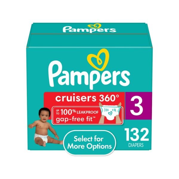 Pampers Cruisers 360 Diapers Size 3, 132 Count