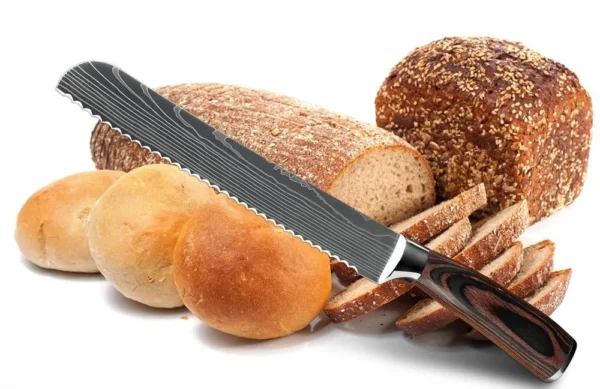 XITUO Chef knife 1-10Pcs Kitchen Knives Set Laser Damascus Pattern Ultra-Sharp Santoku Knife Cleaver Slicing Utility Fruit Knife - Image 48