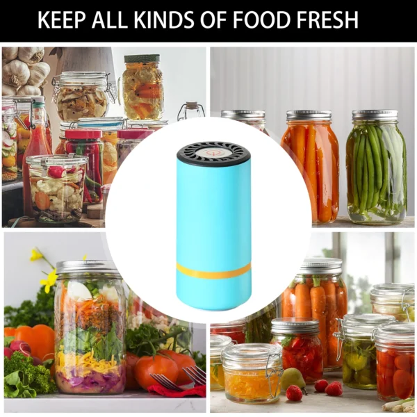Universal Mason Jar Sealer Vacuum Kit BAP Free Vacuum Sealing Machine Food Storage Wear-Resistant for Wide Mouth Kitchen Gadgets - Image 20