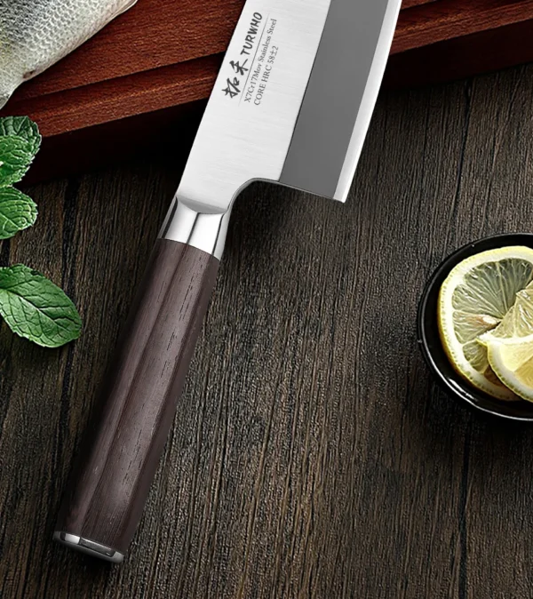 TURWHO Japanese Sashimi Knife Deba Salmon Sushi Filleting Kitchen - Image 11