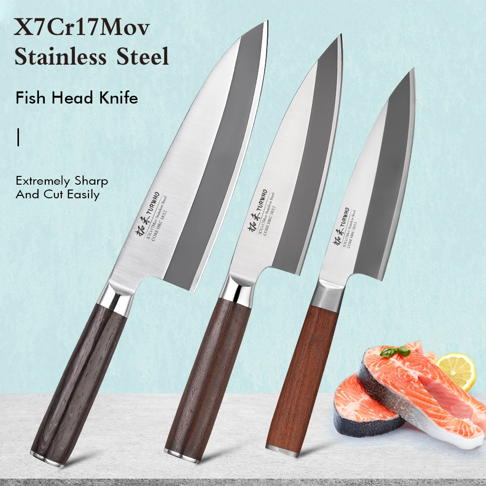 TURWHO Japanese Sashimi Knife Deba Salmon Sushi Filleting Kitchen