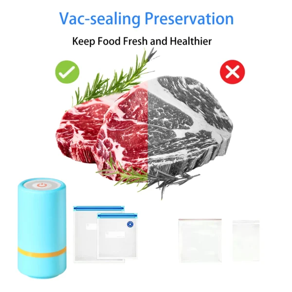 Universal Mason Jar Sealer Vacuum Kit BAP Free Vacuum Sealing Machine Food Storage Wear-Resistant for Wide Mouth Kitchen Gadgets - Image 4