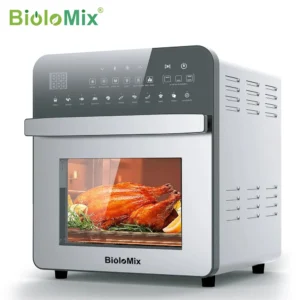 Biolomix 15L Air Fryer Oven – Stainless Steel, 1700W High-Performance Cooking Appliance
