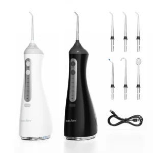 SEJOY Water Dental Flosser Pick for Teeth Cordless,6 Cleaning Modes,350ML Water Tank IPX7 Oral Irrigator for Home Travel