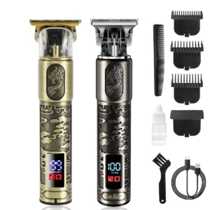 SEJOY Professional Hair Clippers for Men's Hair Trimmer Cordless Rechargeable With LED,Dragon Relief Haircut & Grooming Kit