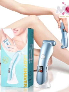 5-in-1 Women's Electric Shaver - Wet and Dry Removal of Face, Eyebrows, Legs and Armpits - Portable Bikini Trimmer, Rechargeable USB Charging, Stainless Steel Blade, Gentle and Effective Shaving, Pink Gift Box Includes, Bikini Hair Removal Agent