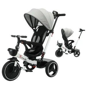 Baby Stroller Tricycle Ride Bike , 5-in-1, Adjustable Canopy, Sitting & Lying,Celerity Disassembly & Assembly,1-5 Years