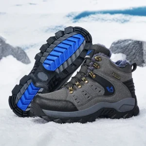 Winter Snow Boots Women High-top Outdoor Warm Thick-soled Solid-color Outdoor Shoes Men Wear-resistant Casual Ankle Boots Men